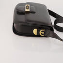 BALLY Chloe Shoulder Bag Suede Leather 2way 2 Set Dark Brown Beige Auth ar13975-4
