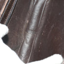 BALLY Chloe Shoulder Bag Suede Leather 2way 2 Set Dark Brown Beige Auth ar13975-9