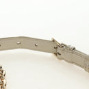 Christian Dior Montaigne Chain Bag Patent Leather Beige Gold Auth ar13976V-15