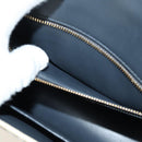 Christian Dior Montaigne Chain Bag Patent Leather Beige Gold Auth ar13976V-26