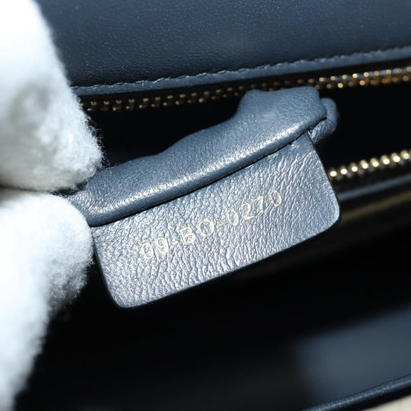 Christian Dior Montaigne Chain Bag Patent Leather Beige Gold Auth ar13976V