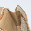 Christian Dior Honeycomb Canvas Shoulder Bag PVC Beige Gold Auth ar13978-20