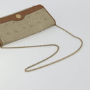 Christian Dior Honeycomb Canvas Shoulder Bag PVC Beige Gold Auth ar13978-7
