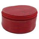 LOUIS VUITTON Epi Ecrin Bijou 8 Jewelry Box Red M48227 LV Auth ar13982-1