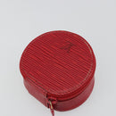 LOUIS VUITTON Epi Ecrin Bijou 8 Jewelry Box Red M48227 LV Auth ar13982-5
