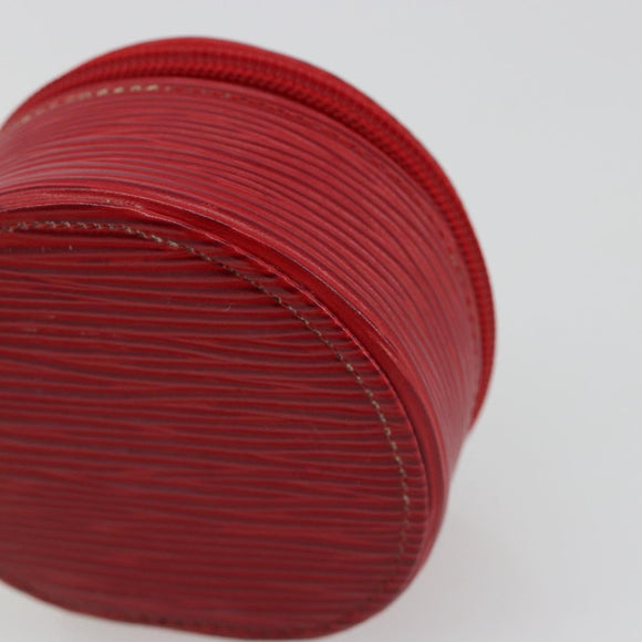 LOUIS VUITTON Epi Ecrin Bijou 8 Jewelry Box Red M48227 LV Auth ar13982