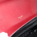 CELINE Shoulder Bag Leather Bordeaux Gold Auth ar13983-23