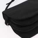 PRADA Shoulder Bag Nylon Black Silver Auth ar13984-10