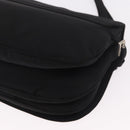 PRADA Shoulder Bag Nylon Black Silver Auth ar13984-13