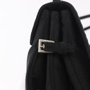 PRADA Shoulder Bag Nylon Black Silver Auth ar13984-14