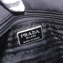 PRADA Shoulder Bag Nylon Black Silver Auth ar13984-17