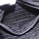 PRADA Shoulder Bag Nylon Black Silver Auth ar13984-28
