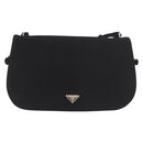 PRADA Shoulder Bag Nylon Black Silver Auth ar13984-2