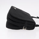 PRADA Shoulder Bag Nylon Black Silver Auth ar13984-4