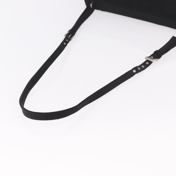 PRADA Shoulder Bag Nylon Black Silver Auth ar13984
