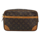 LOUIS VUITTON Monogram Compiegne 28 Clutch Bag M51845 LV Auth ar13985-13