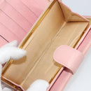 CHANEL Long Wallet Caviar Skin Pink Gold CC Auth ar13987A-18