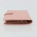 CHANEL Long Wallet Caviar Skin Pink Gold CC Auth ar13987A-5