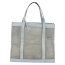 GUCCI Tote Bag Mesh Light Blue Silver 002 3754 0404 Auth ar13988-2