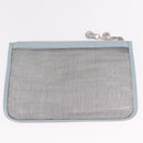 GUCCI Tote Bag Mesh Light Blue Silver 002 3754 0404 Auth ar13988-22