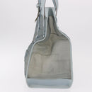 GUCCI Tote Bag Mesh Light Blue Silver 002 3754 0404 Auth ar13988-5