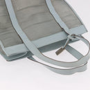 GUCCI Tote Bag Mesh Light Blue Silver 002 3754 0404 Auth ar13988-7