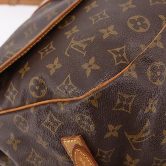 LOUIS VUITTON Monogram Saumur 35 Shoulder Bag M42254 LV Auth ar13991