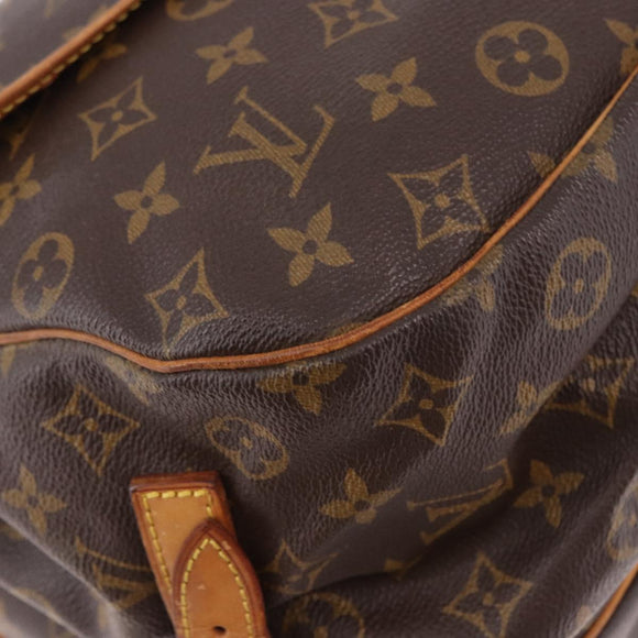 LOUIS VUITTON Monogram Saumur 35 Shoulder Bag M42254 LV Auth ar13991