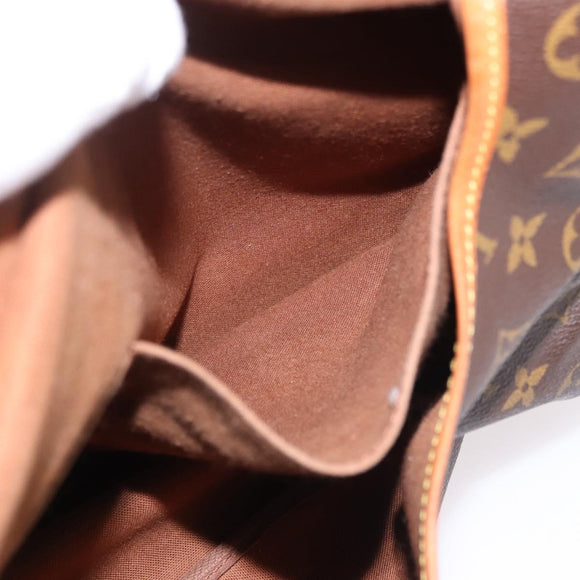 LOUIS VUITTON Monogram Saumur 35 Shoulder Bag M42254 LV Auth ar13991
