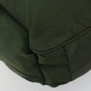 PRADA Sports Line Backpack Nylon Khaki Silver Auth ar13993-13