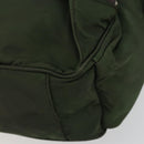 PRADA Sports Line Backpack Nylon Khaki Silver Auth ar13993-14