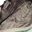 PRADA Sports Line Backpack Nylon Khaki Silver Auth ar13993-20