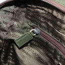 PRADA Sports Line Backpack Nylon Khaki Silver Auth ar13993-23