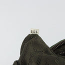 PRADA Sports Line Backpack Nylon Khaki Silver Auth ar13993-25