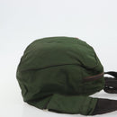 PRADA Sports Line Backpack Nylon Khaki Silver Auth ar13993-4