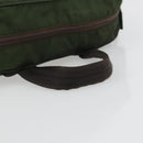 PRADA Sports Line Backpack Nylon Khaki Silver Auth ar13993-7