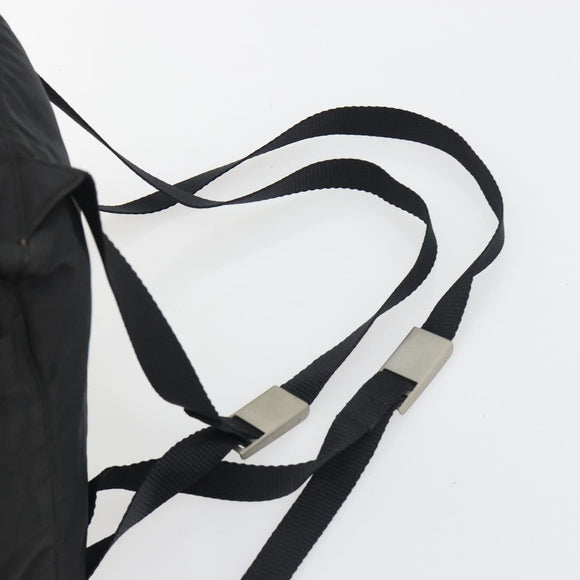 PRADA Backpack Nylon Black Silver Auth ar13994