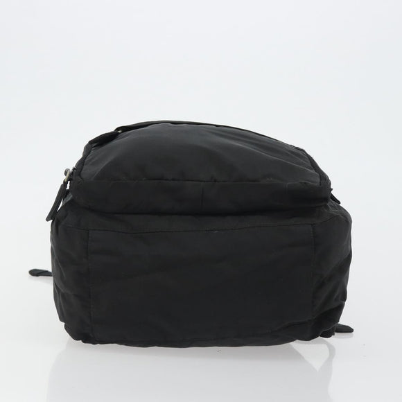 PRADA Backpack Nylon Black Silver Auth ar13994
