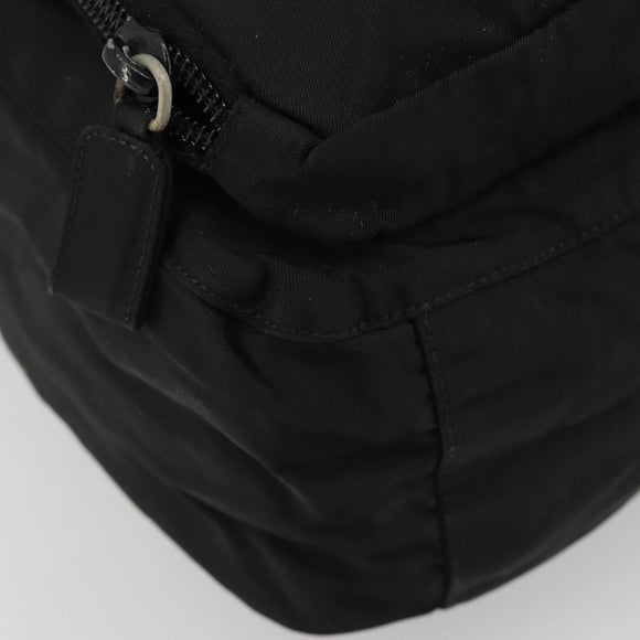 PRADA Backpack Nylon Black Silver Auth ar13994