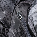 PRADA Backpack Nylon Black Silver Auth ar13994-22