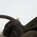 PRADA Hand Bag Nylon Khaki Silver Auth ar13995-12