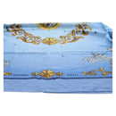 HERMES Carre 140 Scarf Cashmere Blue Auth ar13996M-12