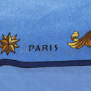 HERMES Carre 140 Scarf Cashmere Blue Auth ar13996M-14