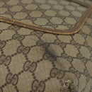GUCCI GG Supreme Web Sherry Line Tote Bag PVC Beige Gold Auth ar13997-11