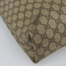 GUCCI GG Supreme Web Sherry Line Tote Bag PVC Beige Gold Auth ar13997-14