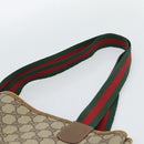 GUCCI GG Supreme Web Sherry Line Tote Bag PVC Beige Gold Auth ar13997-8
