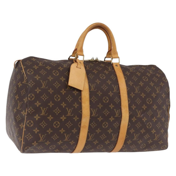 LOUIS VUITTON Monogram Keepall 50 Boston Bag M41426 LV Auth ar14004