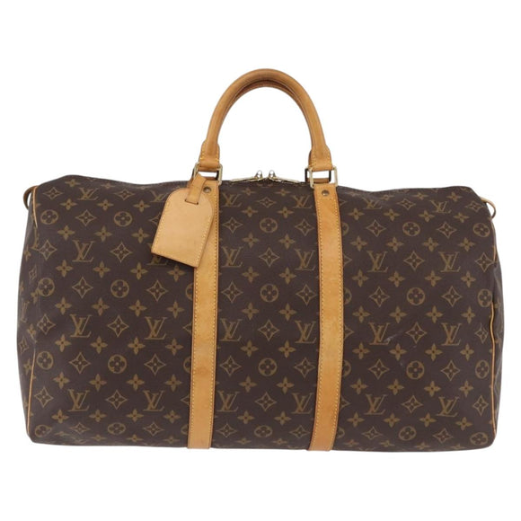 LOUIS VUITTON Monogram Keepall 50 Boston Bag M41426 LV Auth ar14004