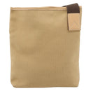 Salvatore Ferragamo Shoulder Bag Canvas Beige Silver Auth ar14005-2