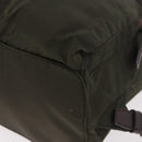 PRADA Backpack Nylon Khaki Silver Auth ar14006-16